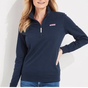 Vineyard Vines Navy Shep shirt / Quarter zip, women’s size Small